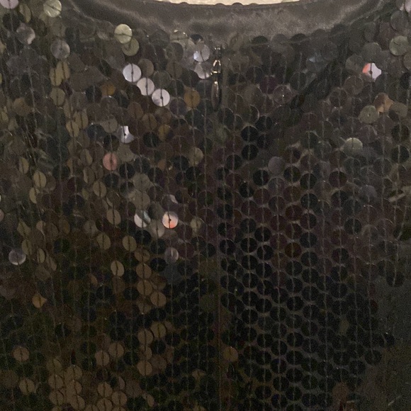 Vintage Niteline by Della Roufogali Black Sequin Tank Dress Floor Length EC! - Picture 4 of 12